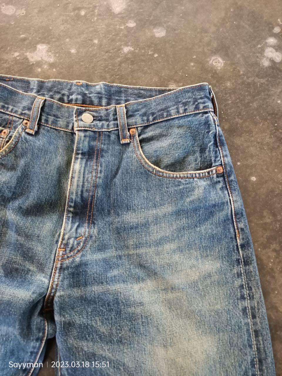 Levi's × Levi's Vintage Clothing × Vintage Vtg 90s Levi’s Big E 502XX Distressed Selvedge Jeans Size US 33 - 4 Thumbnail