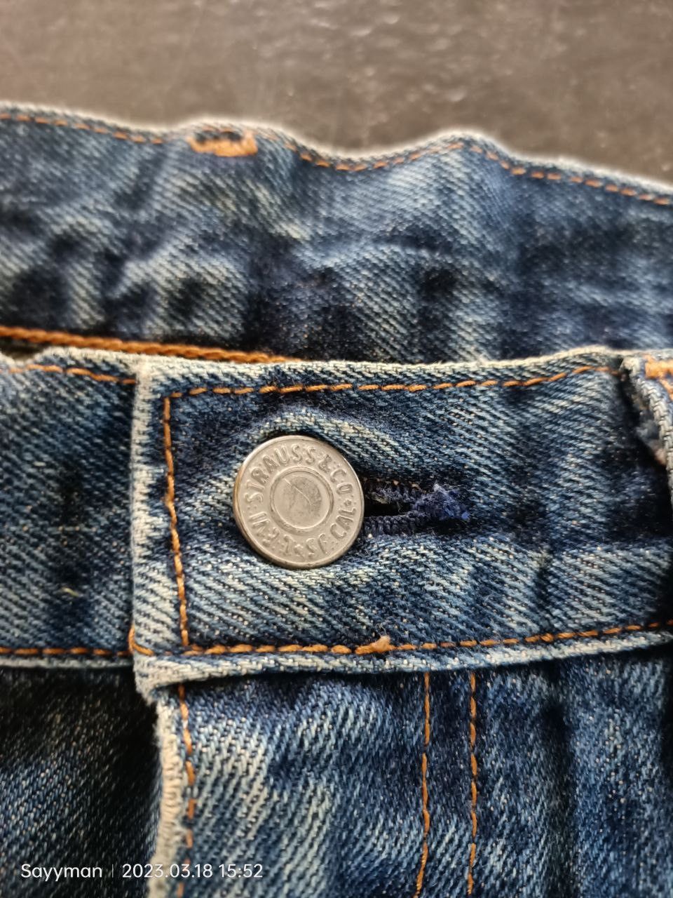 Levi's × Levi's Vintage Clothing × Vintage Vtg 90s Levi’s Big E 502XX Distressed Selvedge Jeans Size US 33 - 6 Thumbnail