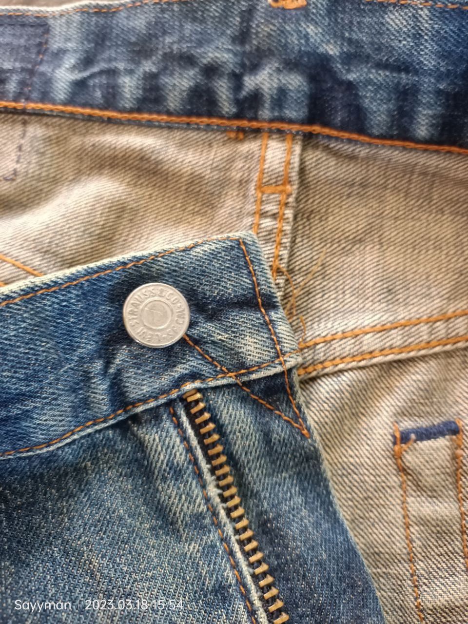 Levi's × Levi's Vintage Clothing × Vintage Vtg 90s Levi’s Big E 502XX Distressed Selvedge Jeans Size US 33 - 10 Thumbnail