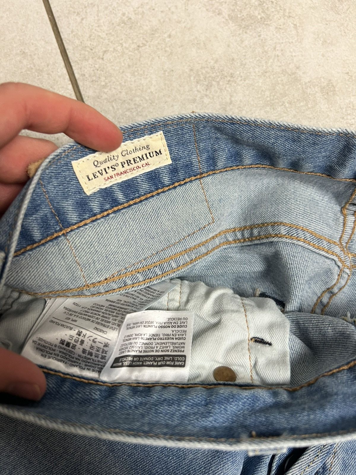 Levi's Rare Vintage 00s Levi’s Strauss 501 31x30 Denim Pants Blue Size US 31 - 6 Thumbnail