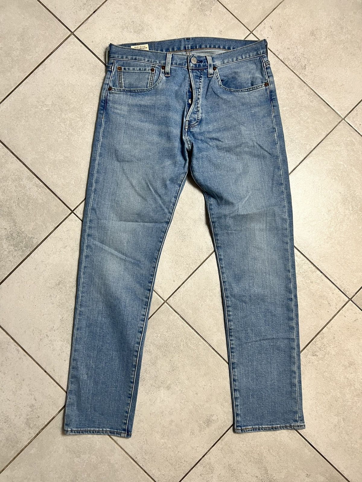 Levi's Rare Vintage 00s Levi’s Strauss 501 31x30 Denim Pants Blue Size US 31 - 2 Thumbnail