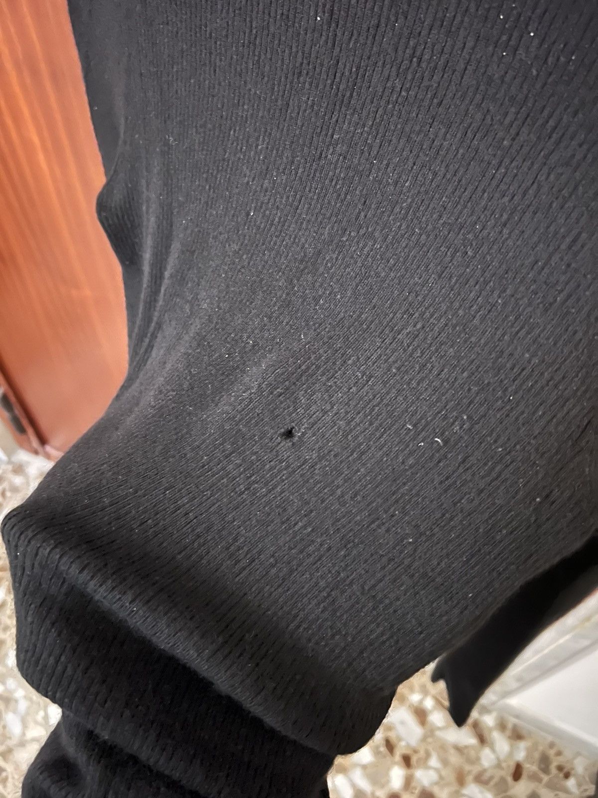 Rick Owens Rib Knit Thrashed