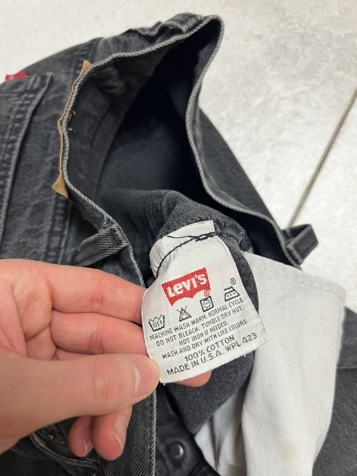 Levi's Rare Vintage 90s Levi’s 501 30x32 Washed Denim Jeans Pants Size US 30 / EU 46 - 11 Thumbnail
