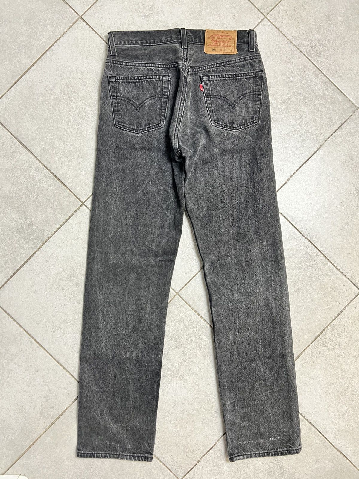 Levi's Rare Vintage 90s Levi’s 501 30x32 Washed Denim Jeans Pants Size US 30 / EU 46 - 2 Thumbnail