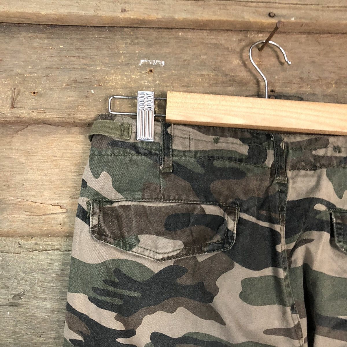 Japanese Brand DL Surplus Green Army Cargo Multipocket Pants #1988 Size US 29 - 14 Thumbnail