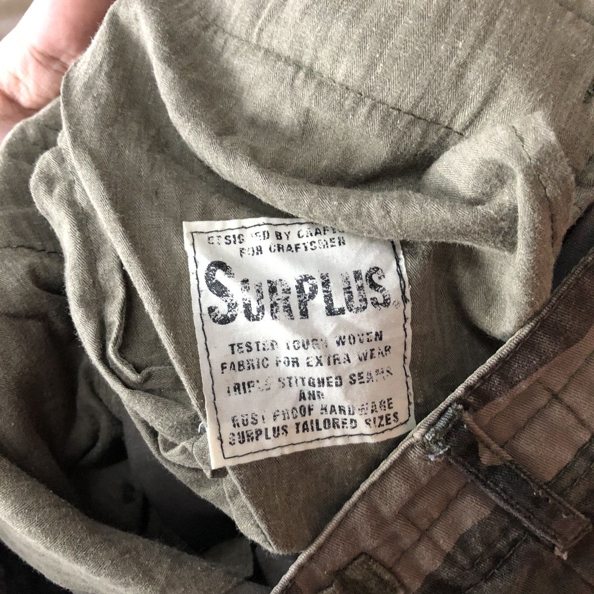 Japanese Brand DL Surplus Green Army Cargo Multipocket Pants #1988 Size US 29 - 17 Thumbnail