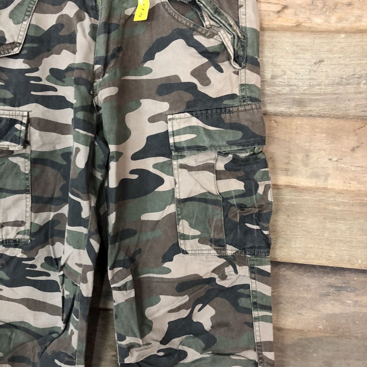 Japanese Brand DL Surplus Green Army Cargo Multipocket Pants #1988 Size US 29 - 7 Thumbnail