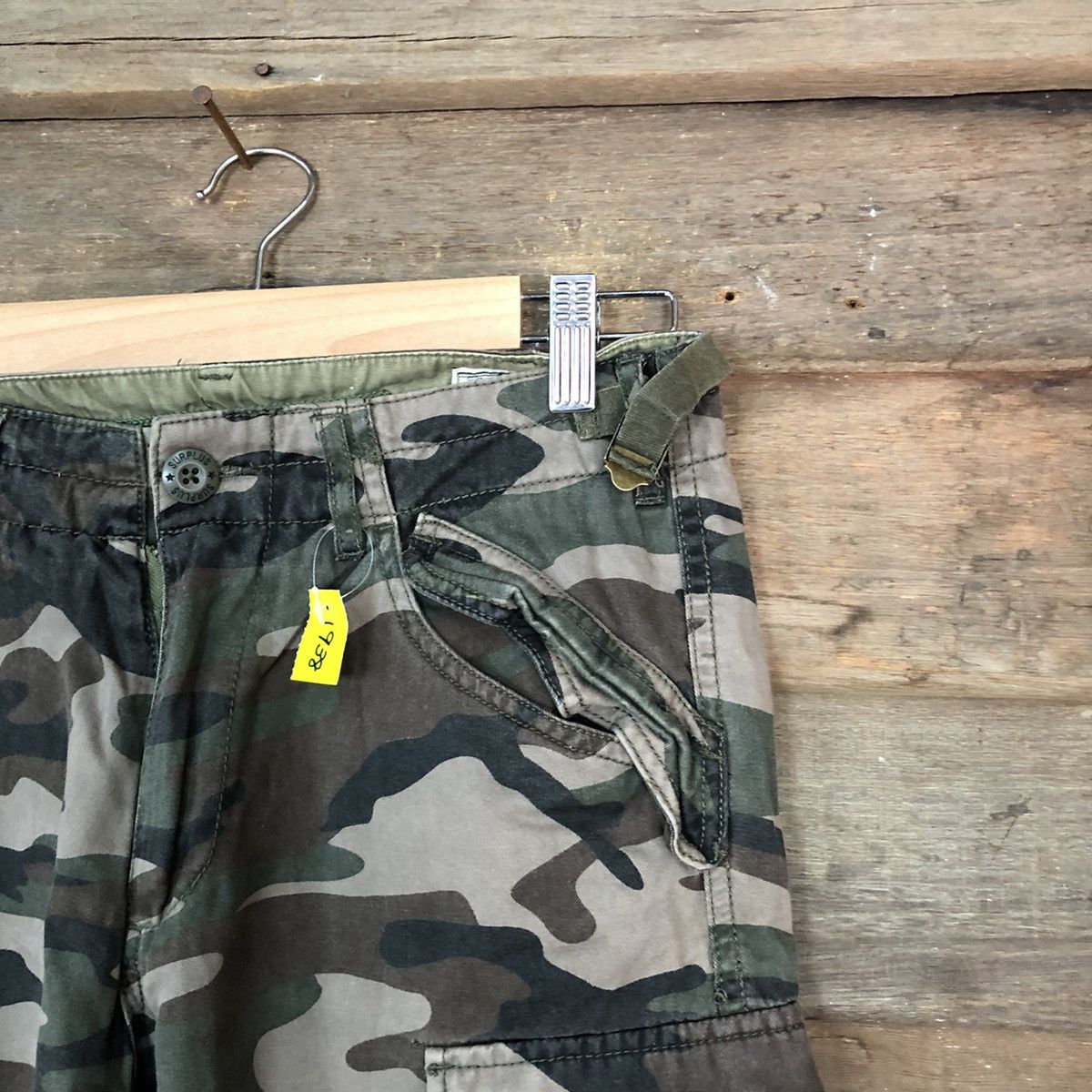 Japanese Brand DL Surplus Green Army Cargo Multipocket Pants #1988 Size US 29 - 5 Thumbnail