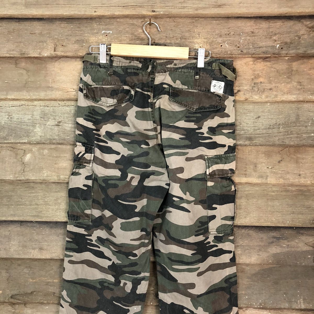 Japanese Brand DL Surplus Green Army Cargo Multipocket Pants #1988 Size US 29 - 12 Thumbnail