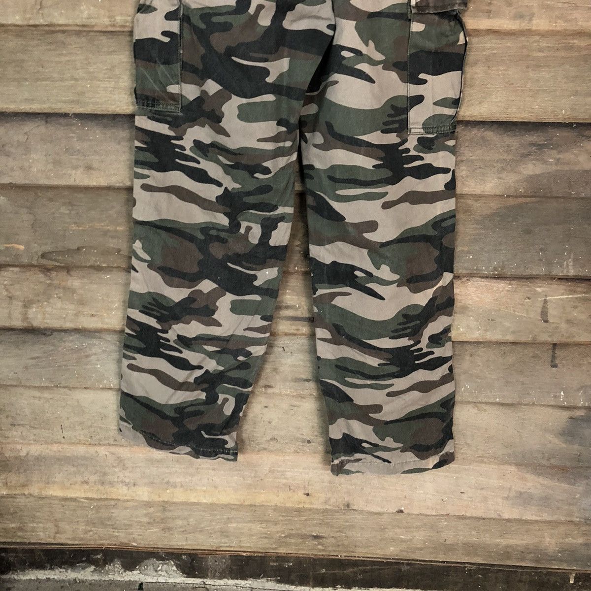 Japanese Brand DL Surplus Green Army Cargo Multipocket Pants #1988 Size US 29 - 13 Thumbnail