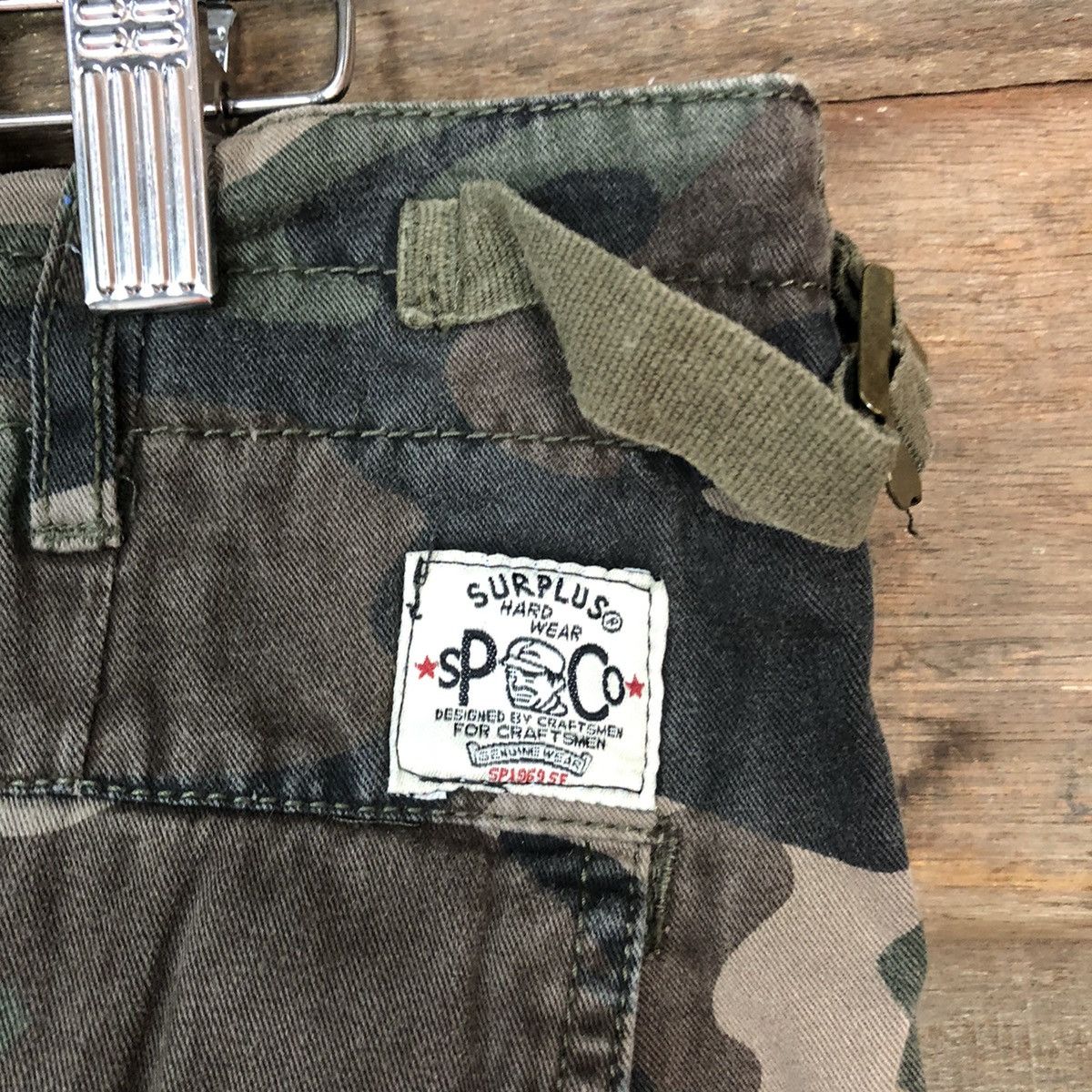 Japanese Brand DL Surplus Green Army Cargo Multipocket Pants #1988 Size US 29 - 16 Thumbnail