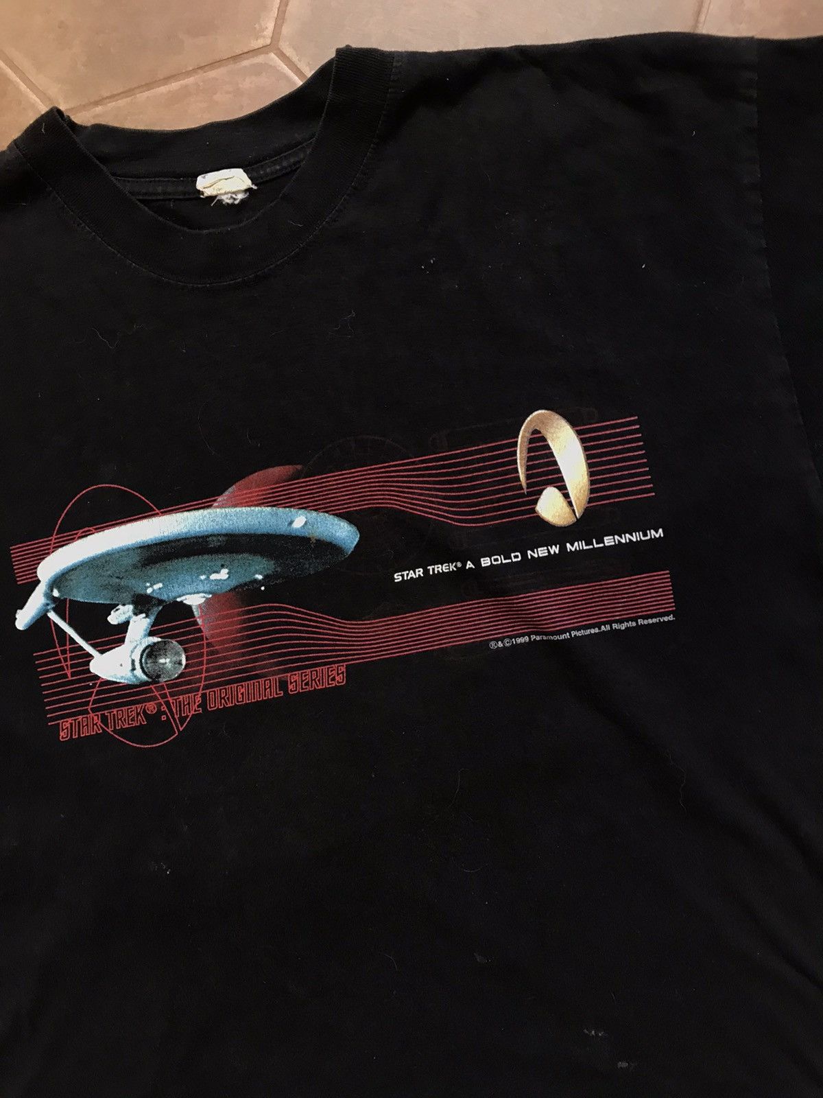 Pre-owned Movie X Vintage Star Trek Vintage Shirt In Black