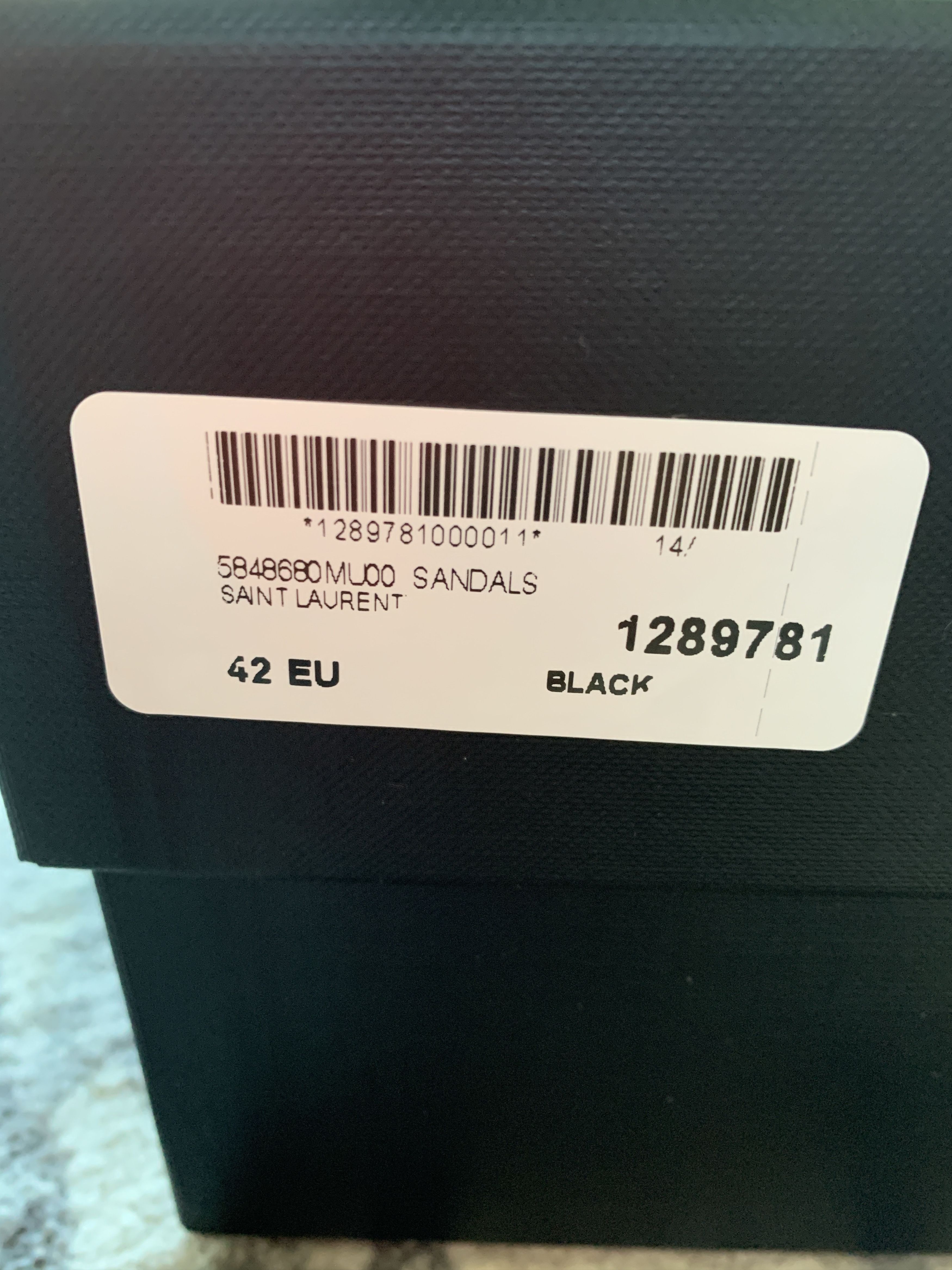 Saint Laurent Paris Leather Strap Sandals Size US 9 / EU 42 - 8 Thumbnail