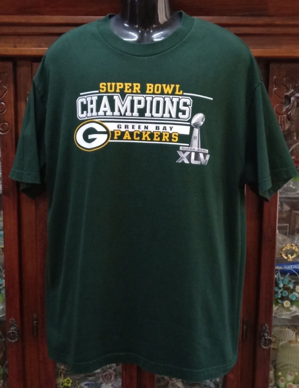 NFL Green Bay Packers Super Bowl XLV Champions 2011 T-shirt Size US XL / EU 56 / 4 - 1 Thumbnail