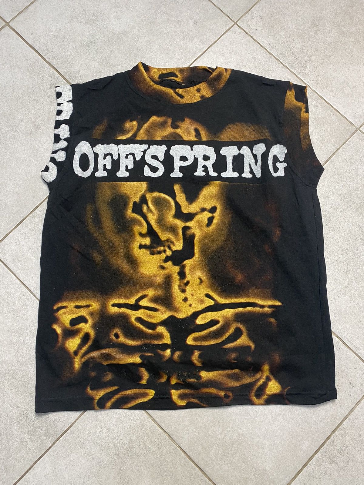 Band Tees Rare Vintage 90s The Offspring Smash All Over Print Tank Top Size US XL / EU 56 / 4 - 1 Thumbnail