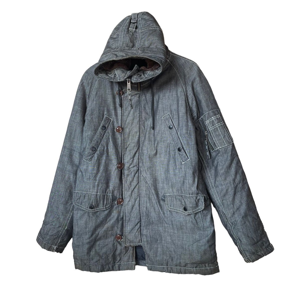 Japanese Brand TK The Shop Mixpice Light Jacket Hoodie By Takeo Kikuchi Size US M / EU 48-50 / 2 - 3 Thumbnail