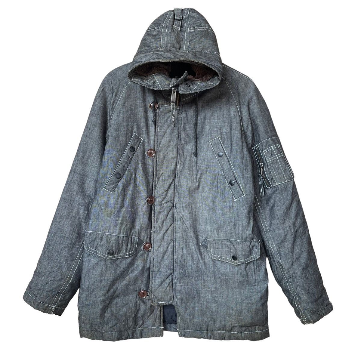 Japanese Brand TK The Shop Mixpice Light Jacket Hoodie By Takeo Kikuchi Size US M / EU 48-50 / 2 - 1 Thumbnail