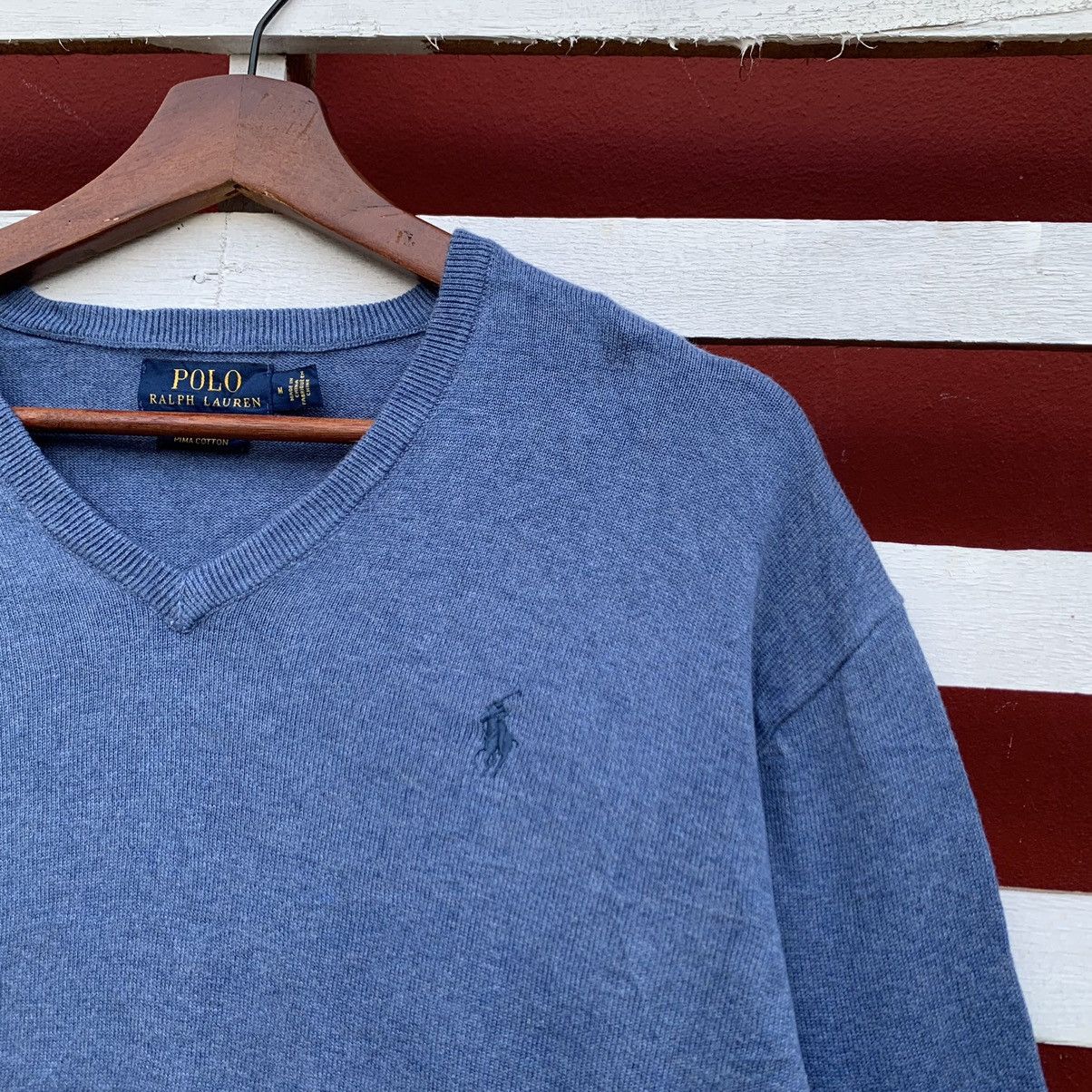Polo Ralph Lauren Polo Ralph Lauren Vneck Knit Sweater Size US M / EU 48-50 / 2 - 4 Thumbnail