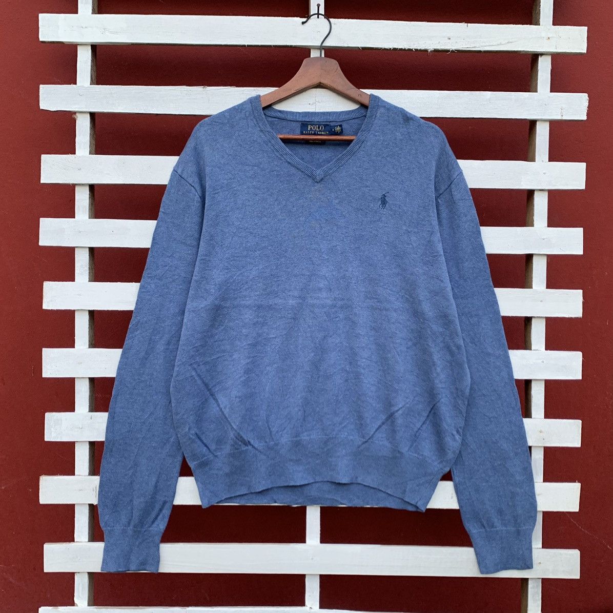 Polo Ralph Lauren Polo Ralph Lauren Vneck Knit Sweater Size US M / EU 48-50 / 2 - 1 Thumbnail