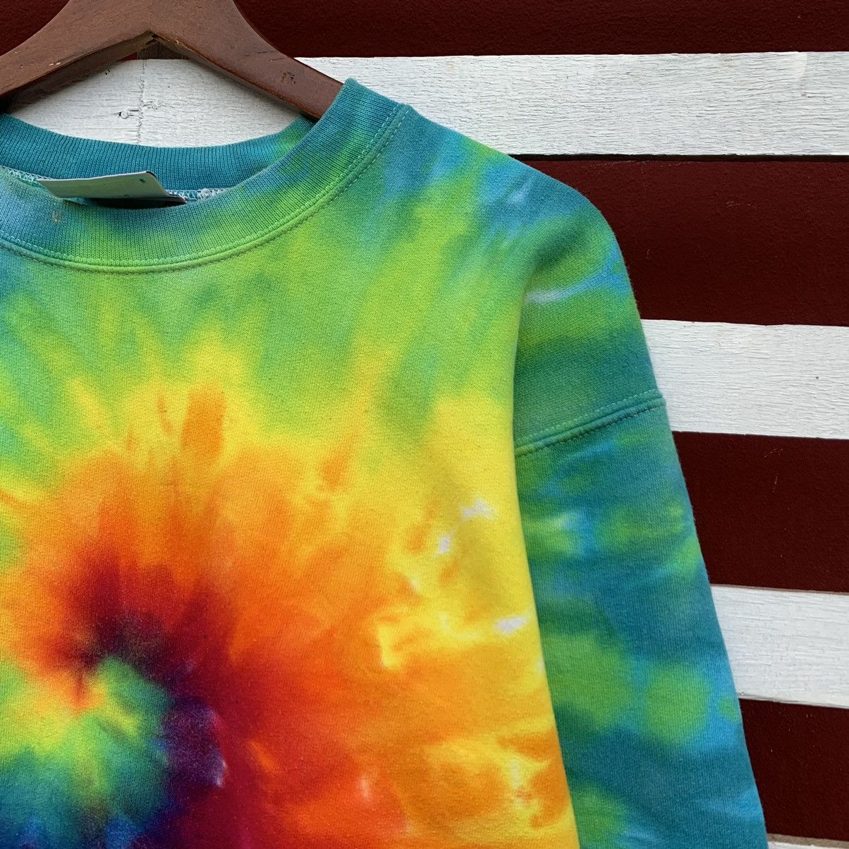 Hanes Vintage Hanes Tie Dye Rainbow Plain Sweatshirt Size US M / EU 48-50 / 2 - 4 Thumbnail