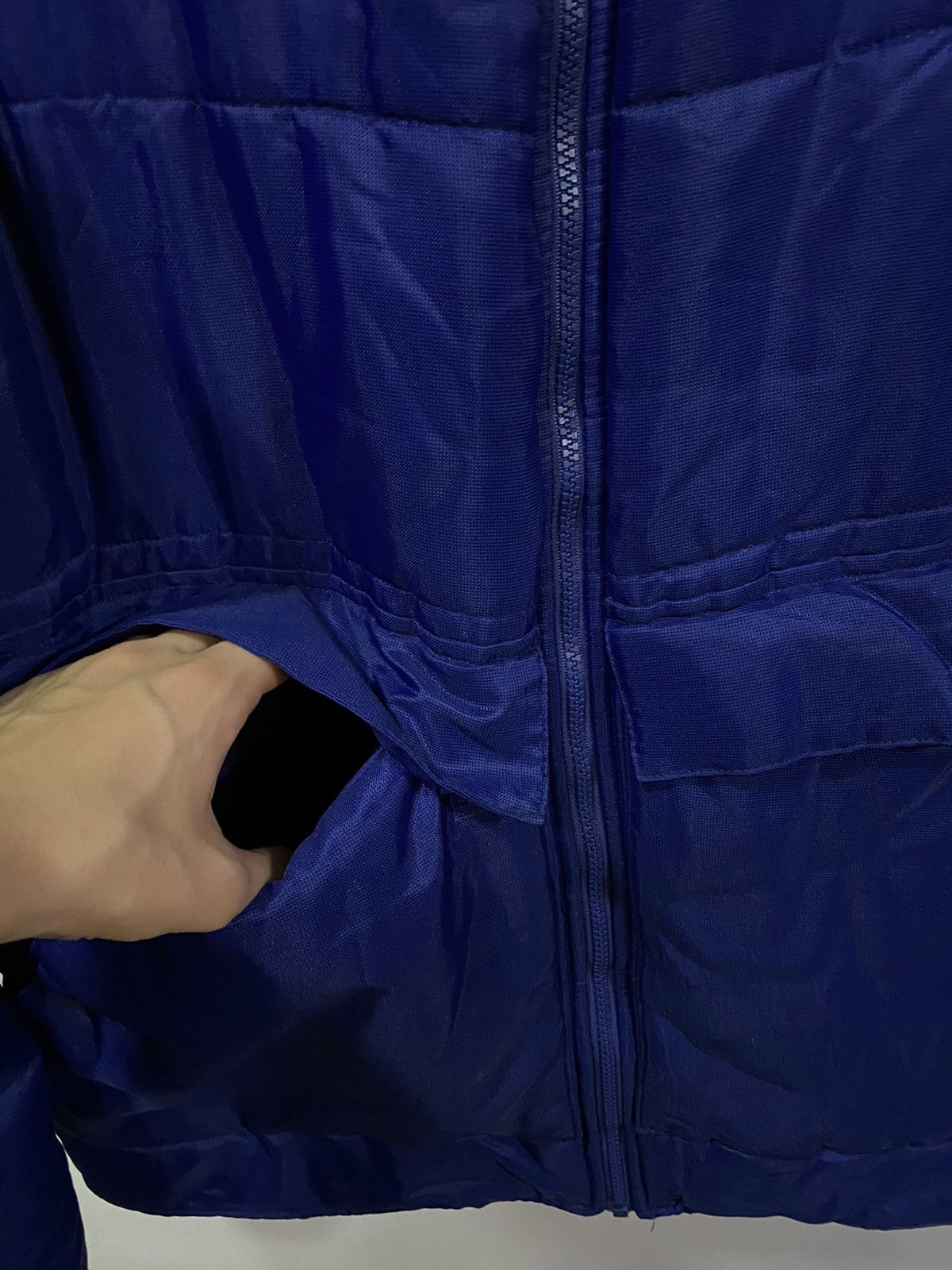 Yves Saint Laurent Warm YSL Jacket Blue Winter Bomber Zip Up Vintage y2k Size US M / EU 48-50 / 2 - 20 Thumbnail