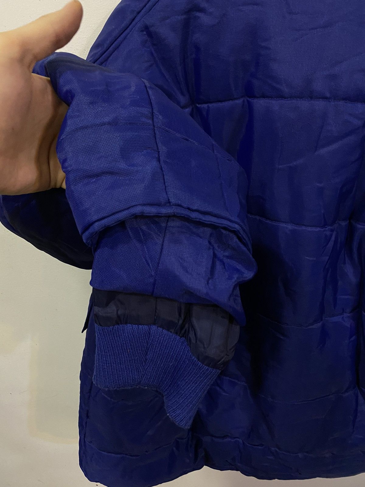 Yves Saint Laurent Warm YSL Jacket Blue Winter Bomber Zip Up Vintage y2k Size US M / EU 48-50 / 2 - 23 Thumbnail