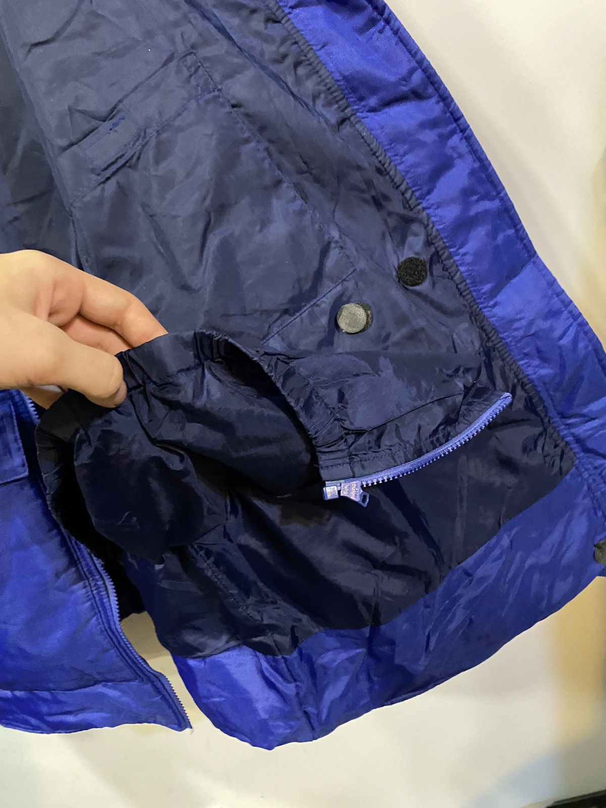 Yves Saint Laurent Warm YSL Jacket Blue Winter Bomber Zip Up Vintage y2k Size US M / EU 48-50 / 2 - 13 Thumbnail