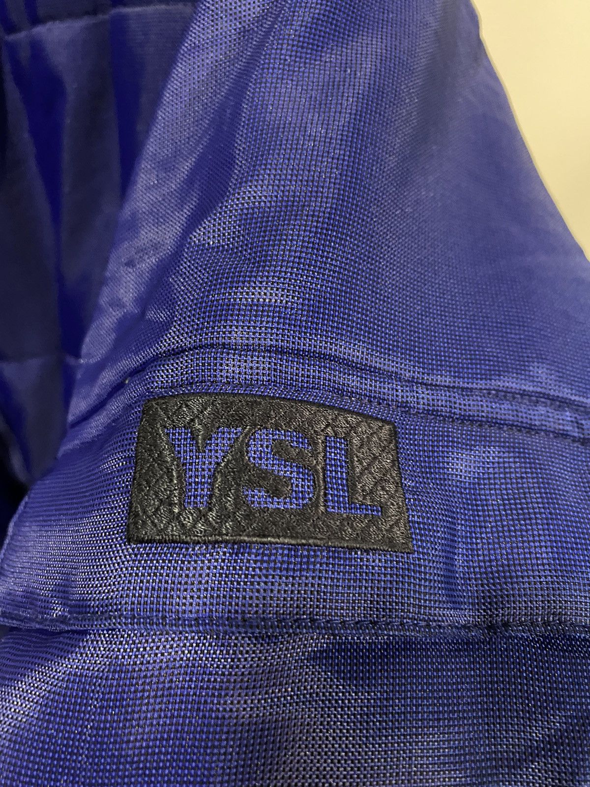 Yves Saint Laurent Warm YSL Jacket Blue Winter Bomber Zip Up Vintage y2k Size US M / EU 48-50 / 2 - 9 Thumbnail