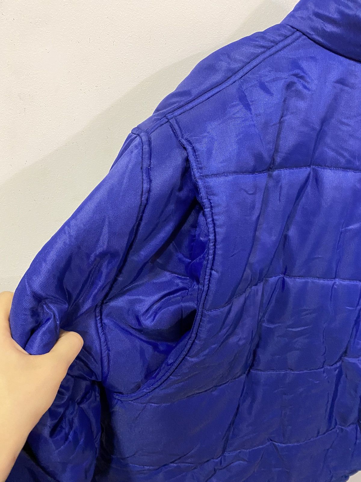Yves Saint Laurent Warm YSL Jacket Blue Winter Bomber Zip Up Vintage y2k Size US M / EU 48-50 / 2 - 17 Thumbnail