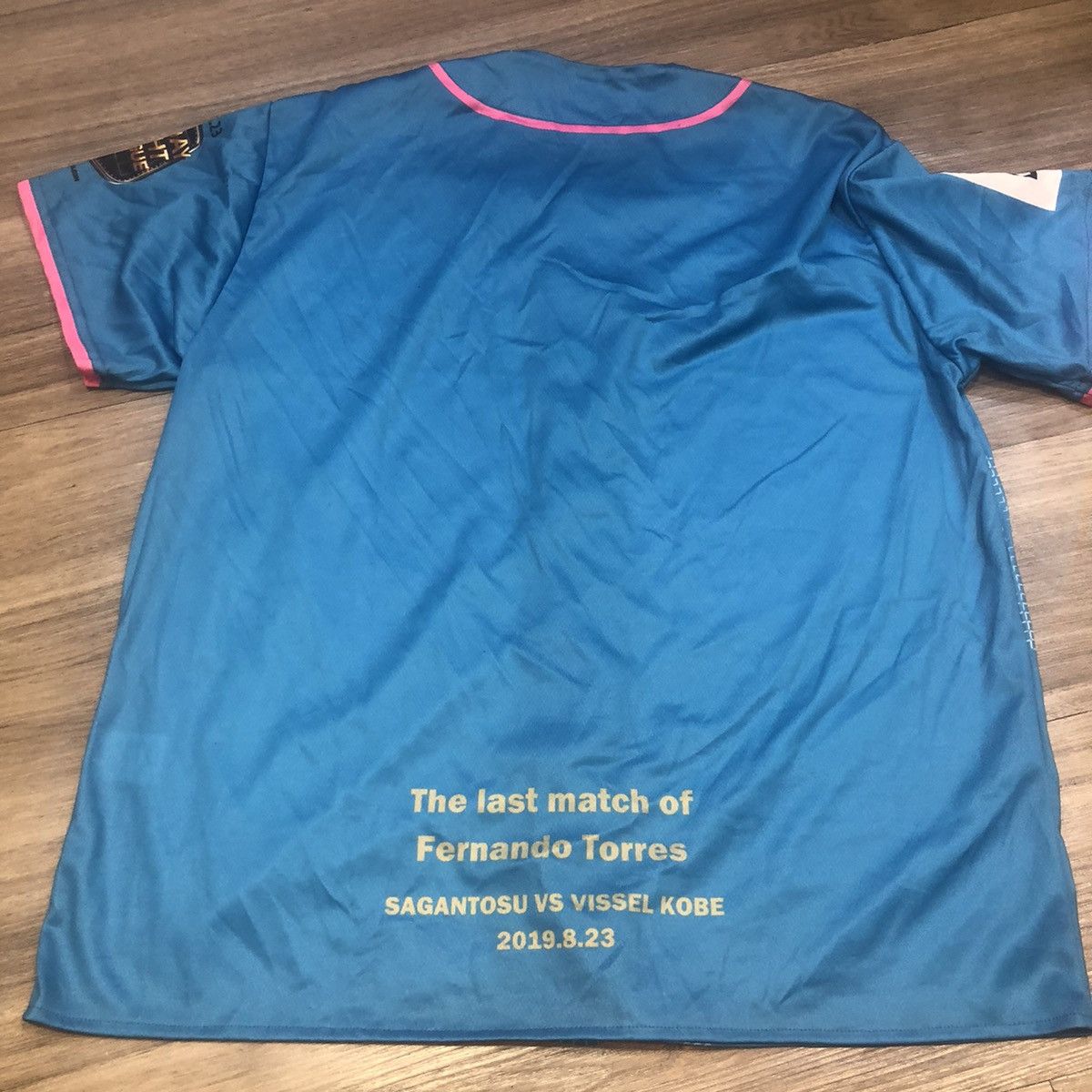 Japanese Brand Sagantosu Fernando Torres farewell baseball jersey Size US L / EU 52-54 / 3 - 2 Thumbnail