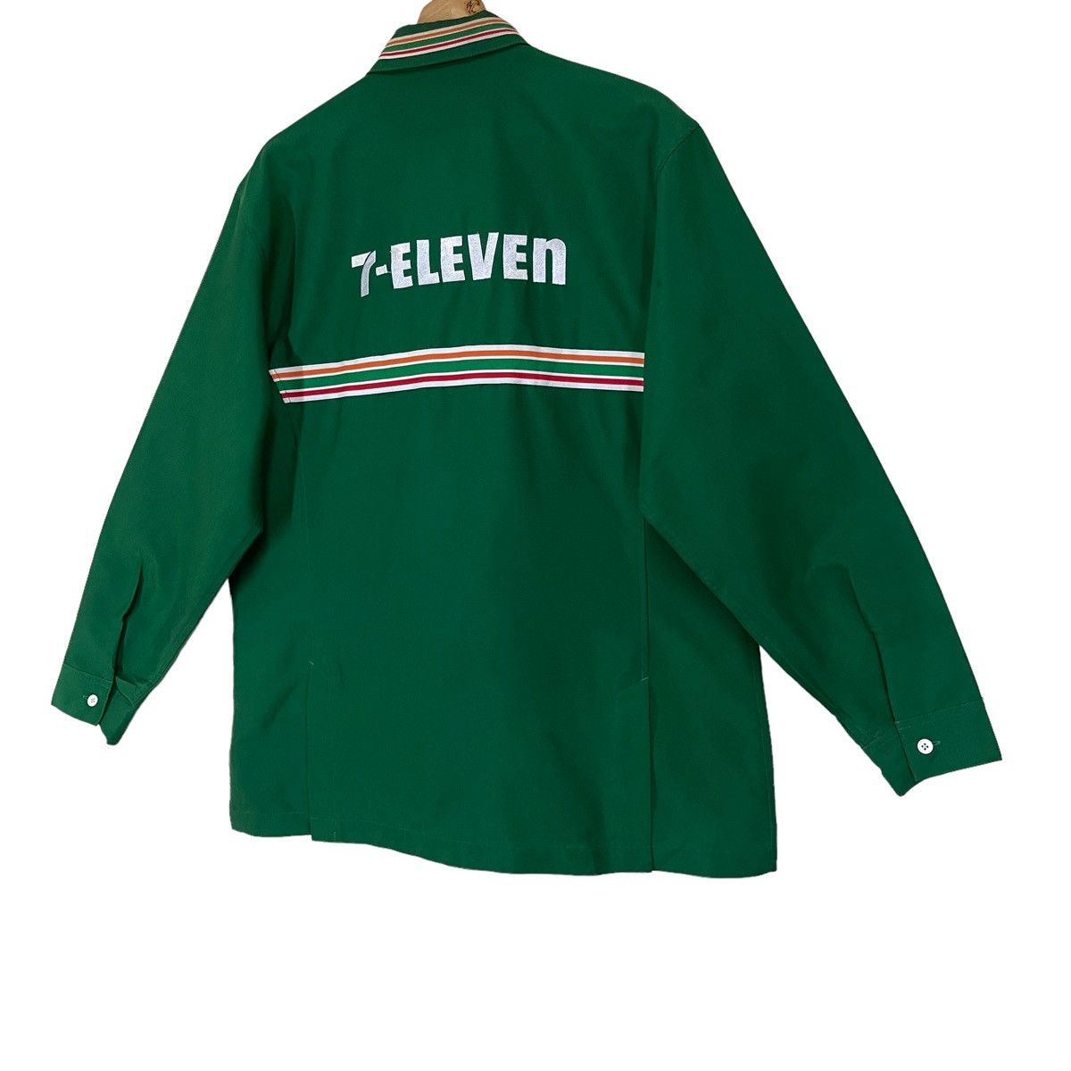 Japanese Brand Vintage 7-ELEVEN Uniform Shirt/Jacket Zip Up Size US L / EU 52-54 / 3 - 8 Thumbnail