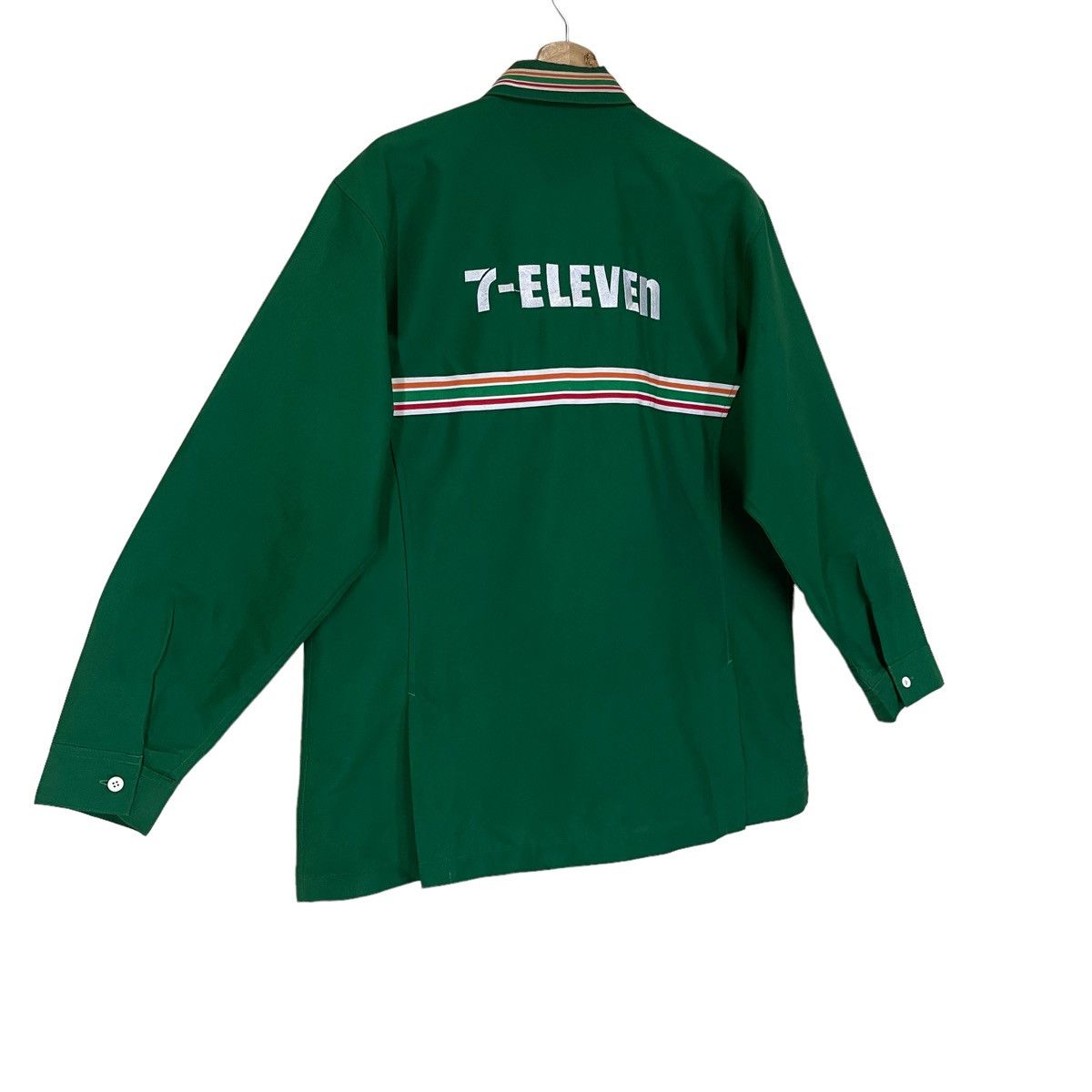 Japanese Brand Vintage 7-ELEVEN Uniform Shirt/Jacket Zip Up Size US L / EU 52-54 / 3 - 7 Thumbnail