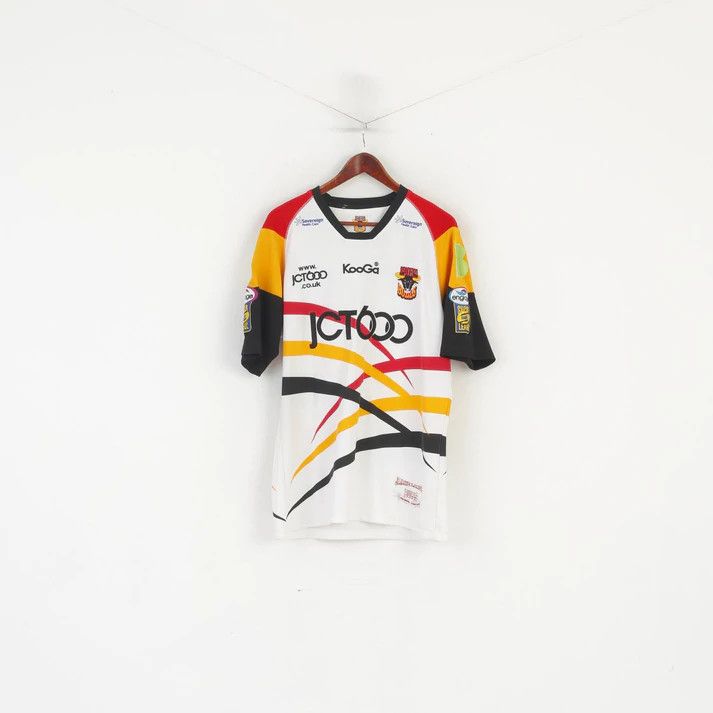 Vintage Bradford Bulls Official Men L Shirt White Rugby 0571 Size US L / EU 52-54 / 3 - 1 Thumbnail