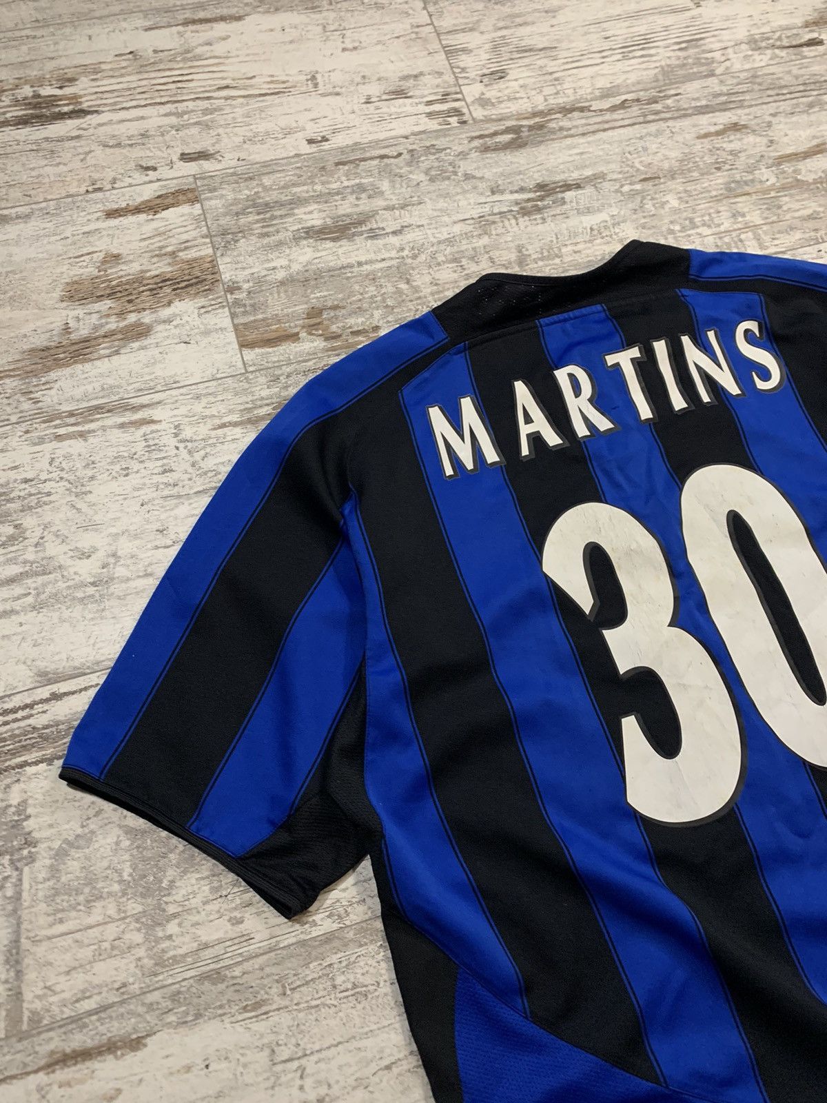Nike Nike inter vintage soccer Jersey martins 90s L firelli drill Size US L / EU 52-54 / 3 - 3 Thumbnail