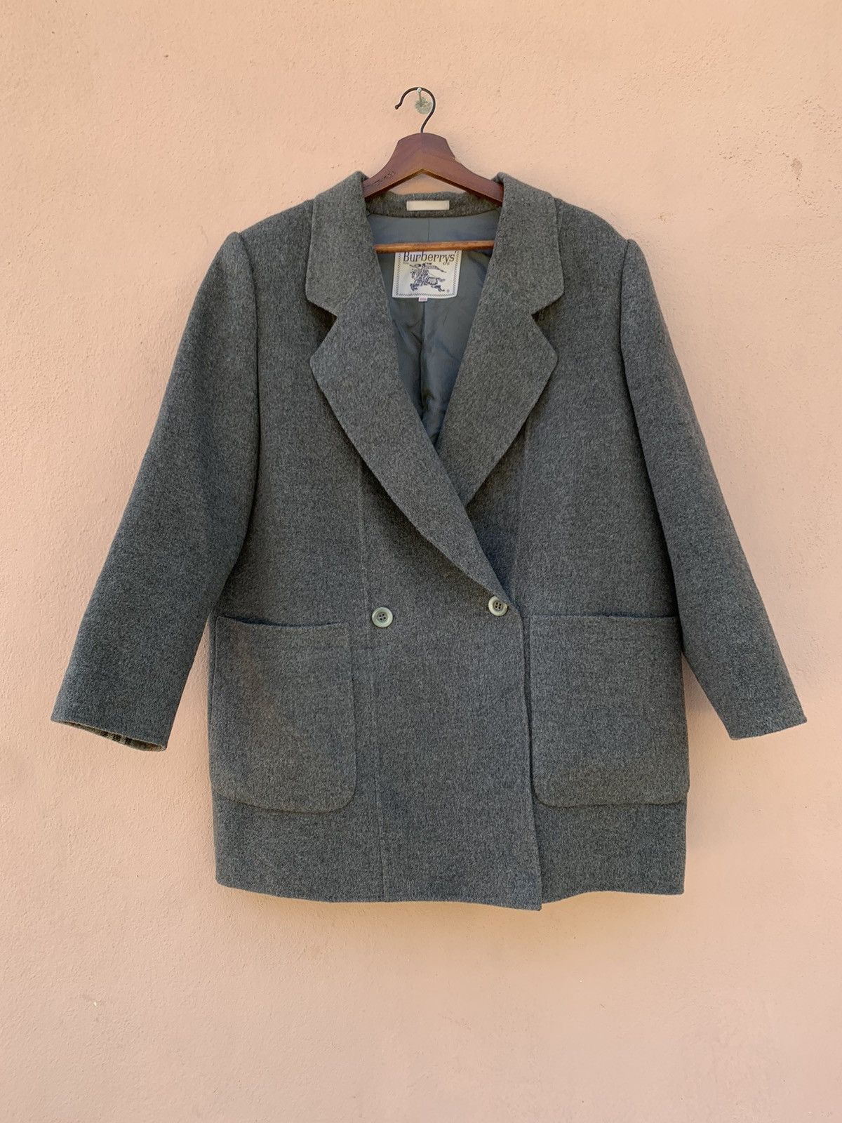 Burberry VINTAGE BURBERRYS COAT NOVA CHECK JACKET OVERCOAT WOOL Size US L / EU 52-54 / 3 - 6 Thumbnail