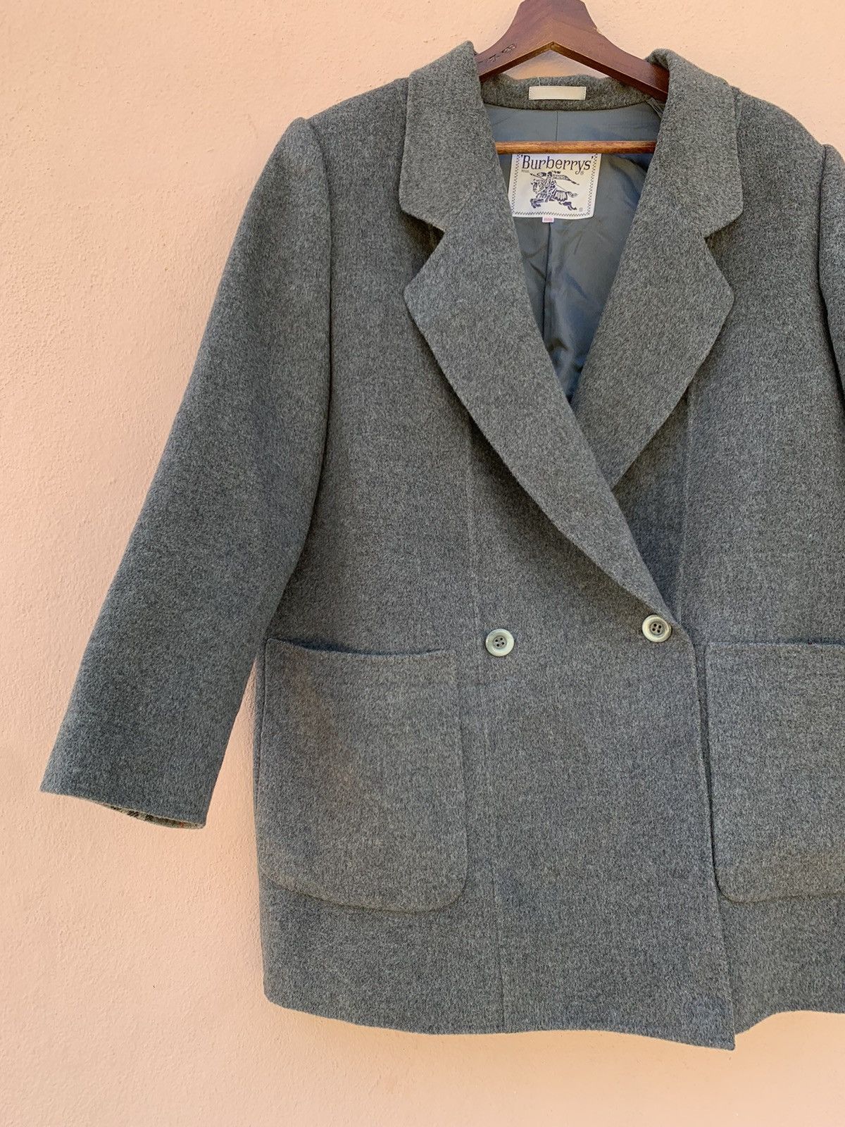 Burberry VINTAGE BURBERRYS COAT NOVA CHECK JACKET OVERCOAT WOOL Size US L / EU 52-54 / 3 - 7 Thumbnail