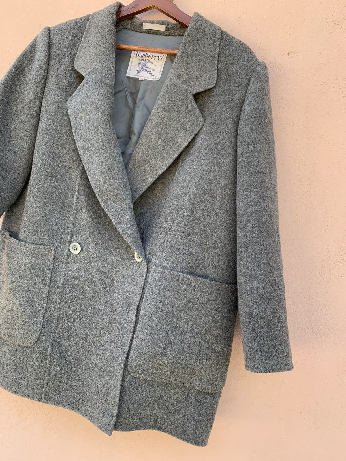 Burberry VINTAGE BURBERRYS COAT NOVA CHECK JACKET OVERCOAT WOOL Size US L / EU 52-54 / 3 - 8 Thumbnail