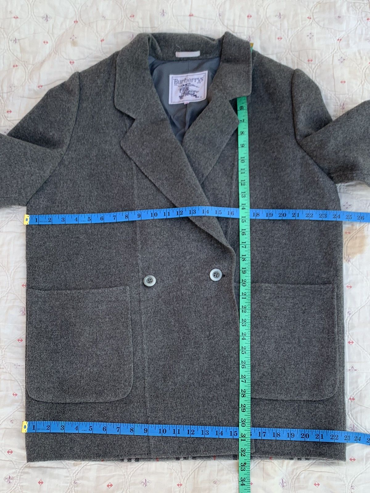 Burberry VINTAGE BURBERRYS COAT NOVA CHECK JACKET OVERCOAT WOOL Size US L / EU 52-54 / 3 - 17 Thumbnail
