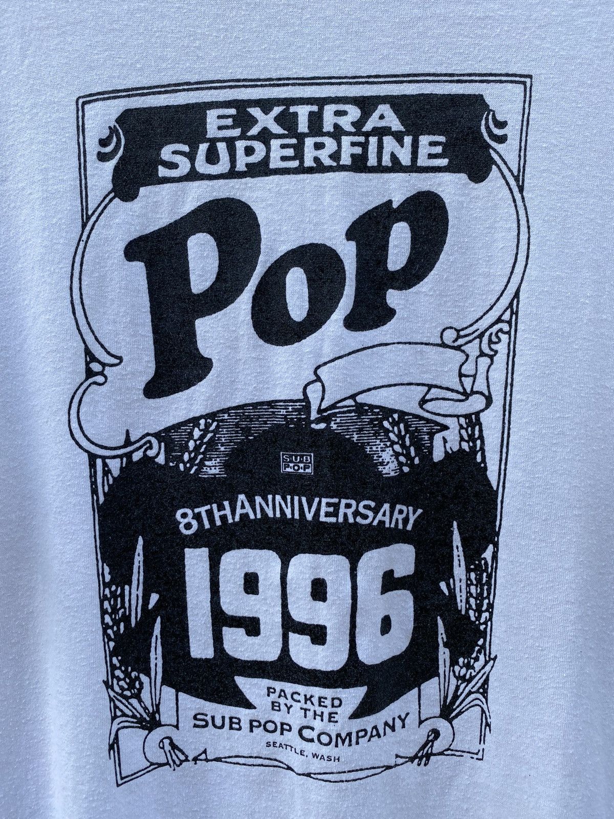 Band Tees 1996 SUBPOP RECORD “8th Anniversary” Single Stitch Tee Size US M / EU 48-50 / 2 - 2 Thumbnail
