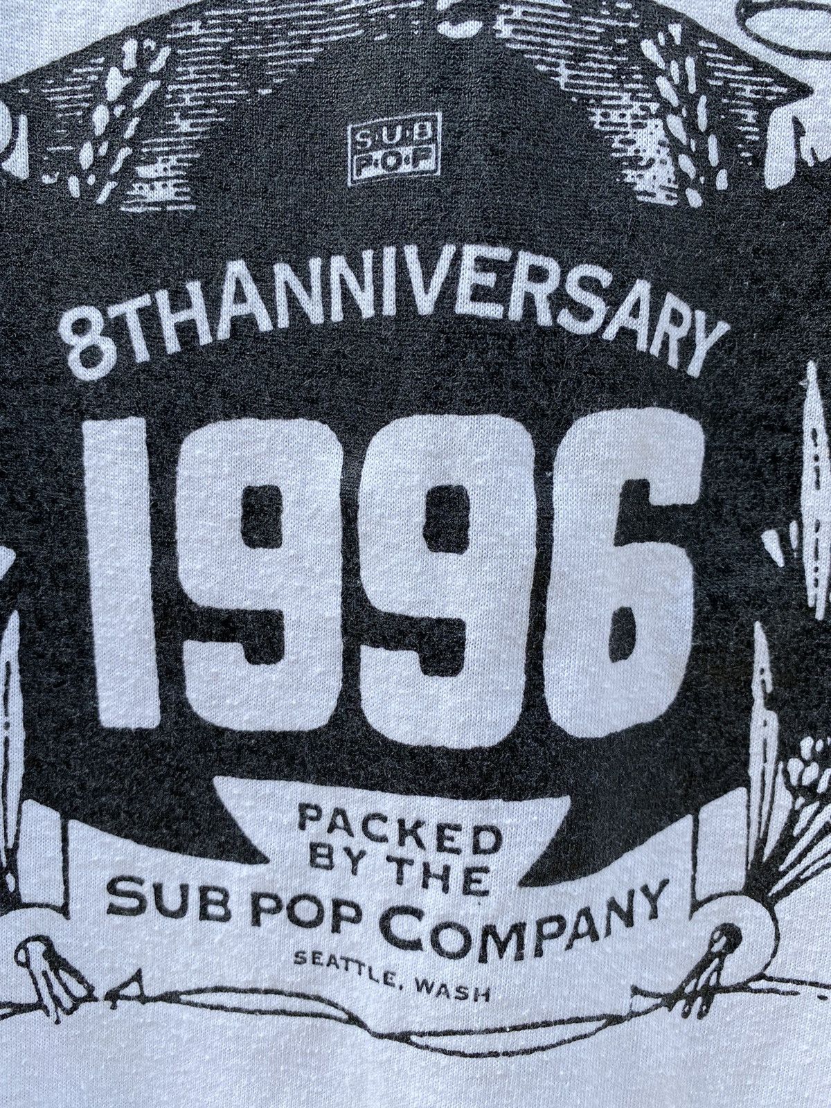 Band Tees 1996 SUBPOP RECORD “8th Anniversary” Single Stitch Tee Size US M / EU 48-50 / 2 - 4 Thumbnail