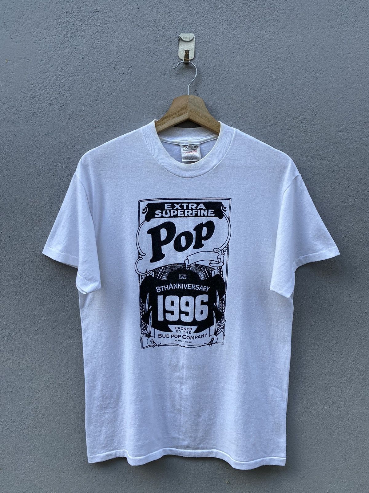 Band Tees 1996 SUBPOP RECORD “8th Anniversary” Single Stitch Tee Size US M / EU 48-50 / 2 - 1 Thumbnail