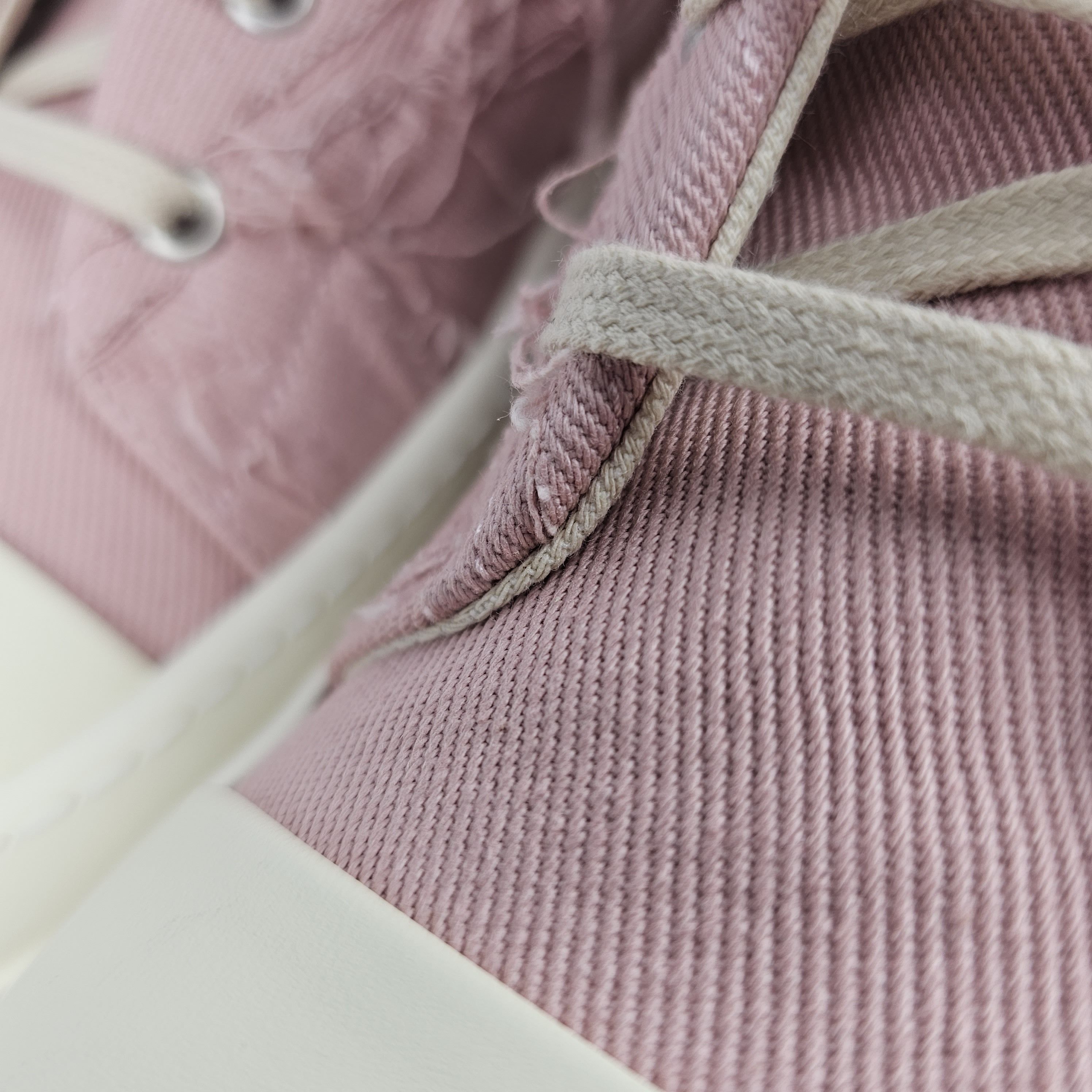 Rick Owens Drkshdw Rick Owens Ramones Slashed Faded Pink Sneakers SS23 Size 36 Size US 6 / IT 36 - 8 Thumbnail