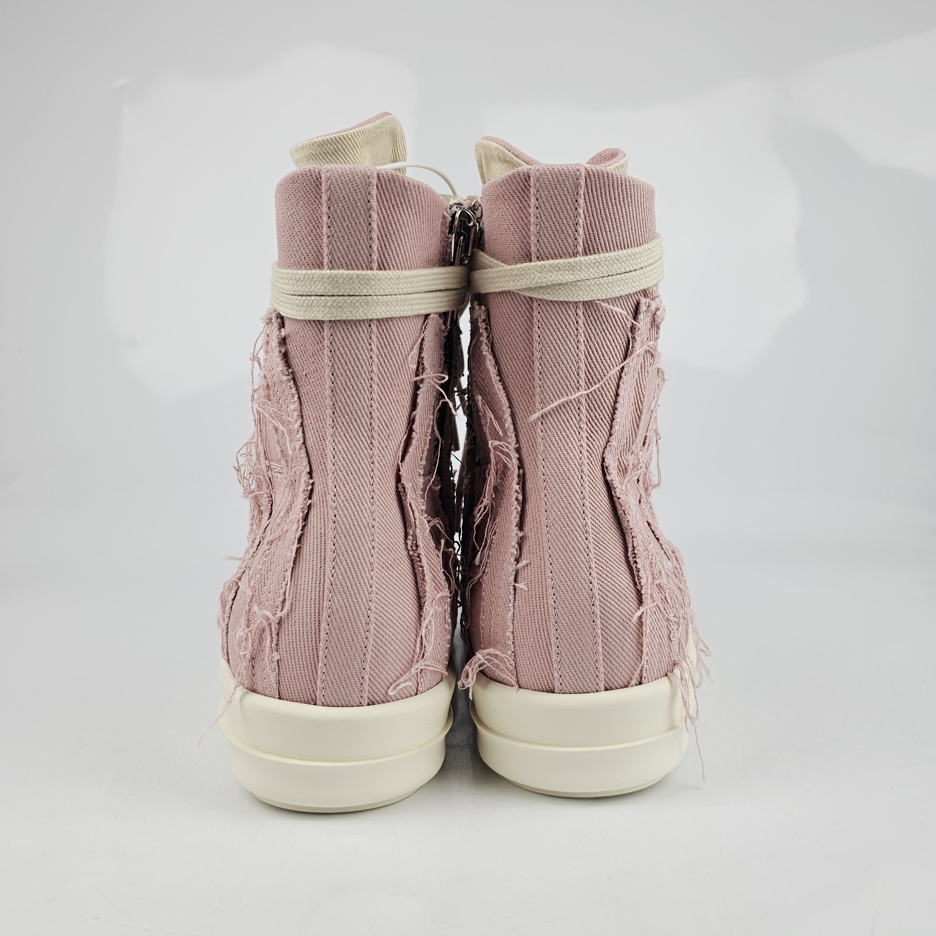 Rick Owens Drkshdw Rick Owens Ramones Slashed Faded Pink Sneakers SS23 Size 36 Size US 6 / IT 36 - 5 Thumbnail