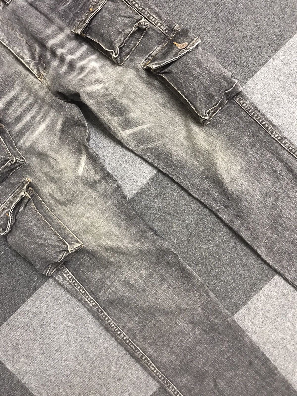 Japanese Brand GLOBAL WORK 3D 8 Pockets Cargo Jeans Size US 31 - 5 Thumbnail