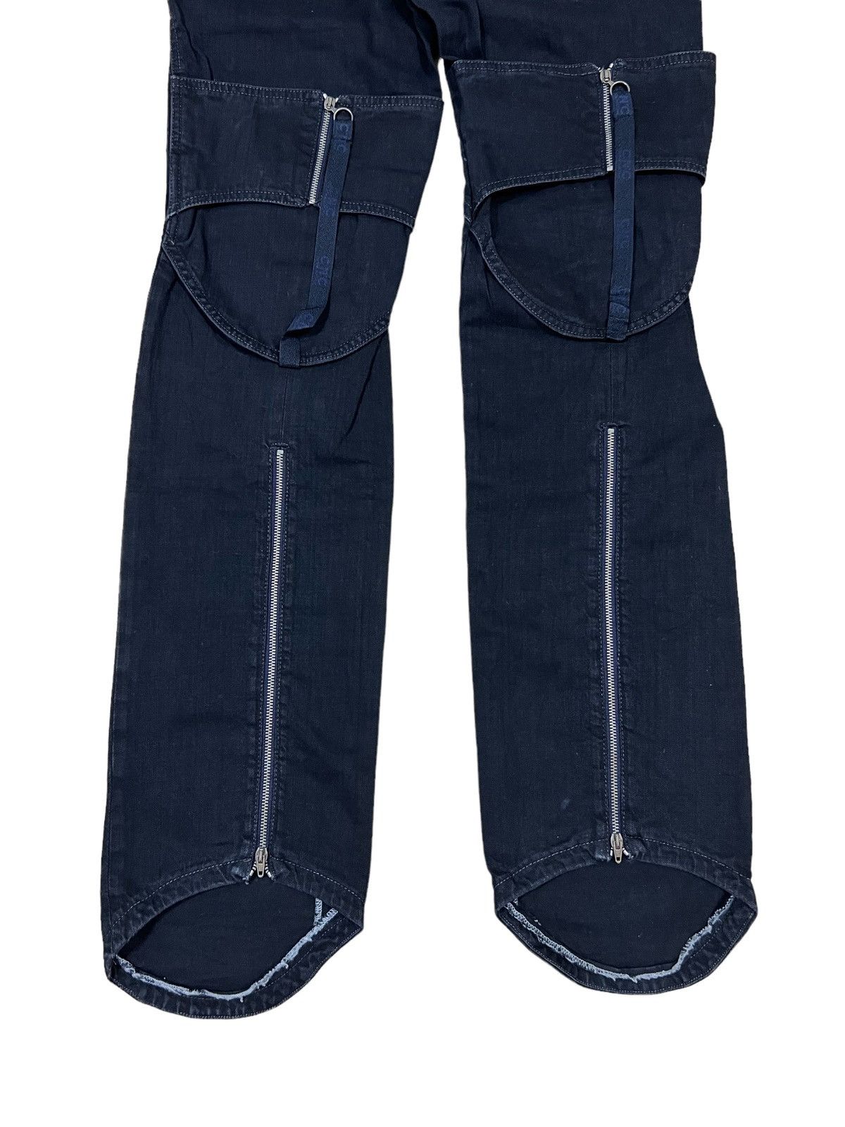Costume National ARCHIVE🔥Costume National Bondage Zipper & Pockets Denim Size US 29 - 3 Thumbnail