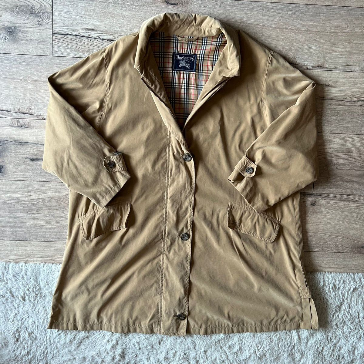 Burberry Beige Coat Nova Check