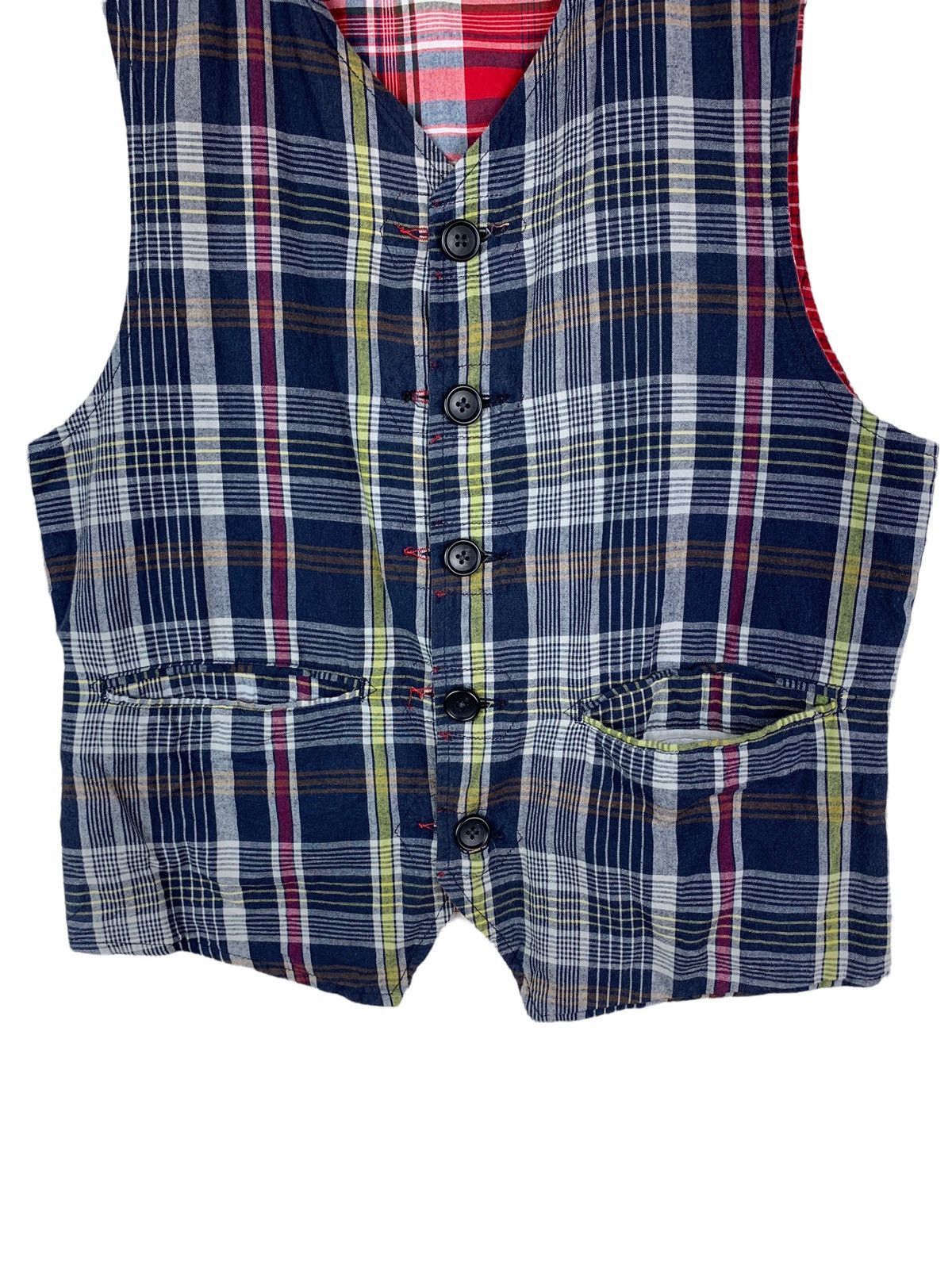 Engineered Garments Vintage Engineered Garments Reversible Vest Rare Design Size US XS / EU 42 / 0 - 6 Thumbnail