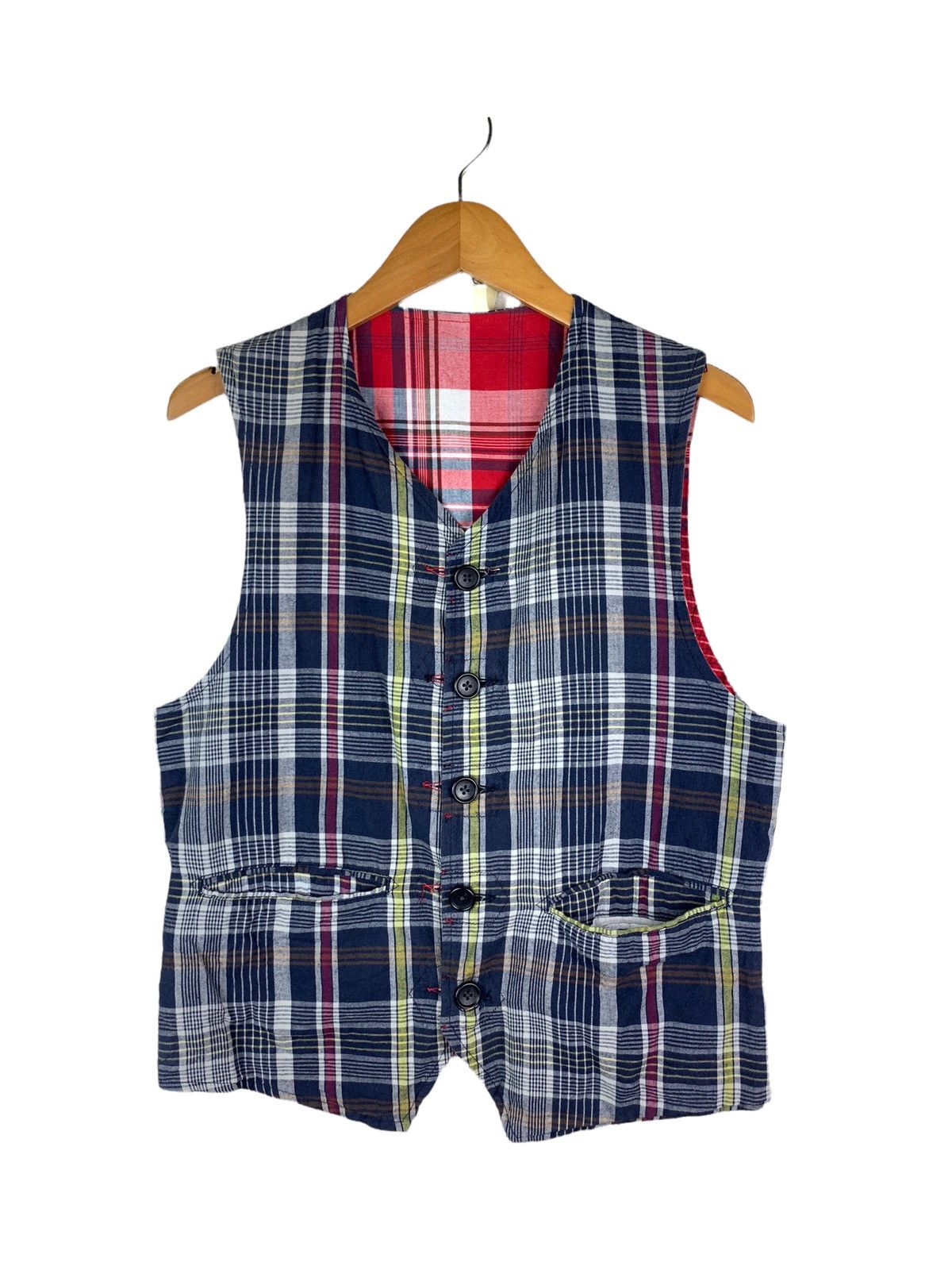 Engineered Garments Vintage Engineered Garments Reversible Vest Rare Design Size US XS / EU 42 / 0 - 4 Thumbnail