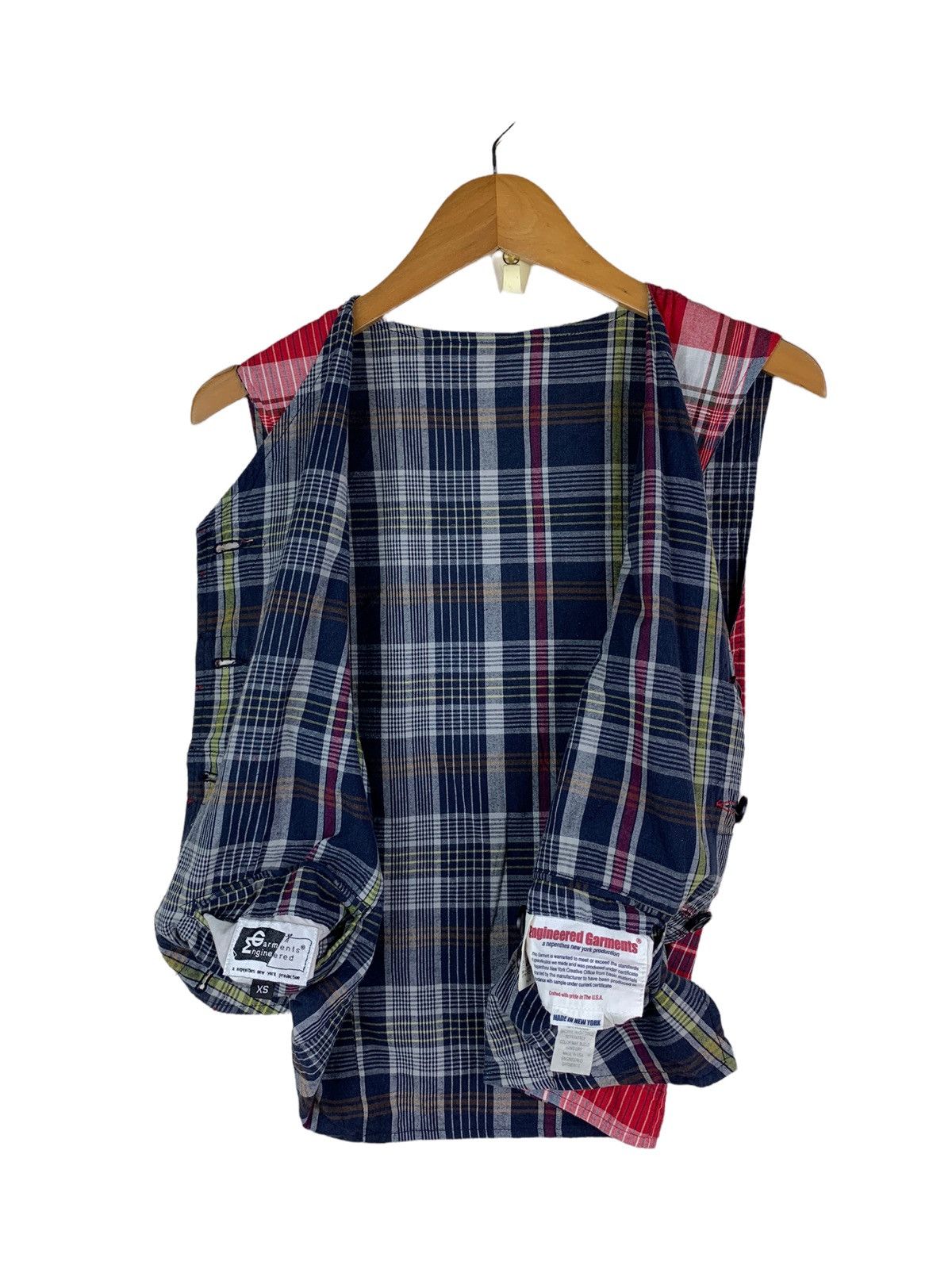 Engineered Garments Vintage Engineered Garments Reversible Vest Rare Design Size US XS / EU 42 / 0 - 12 Thumbnail