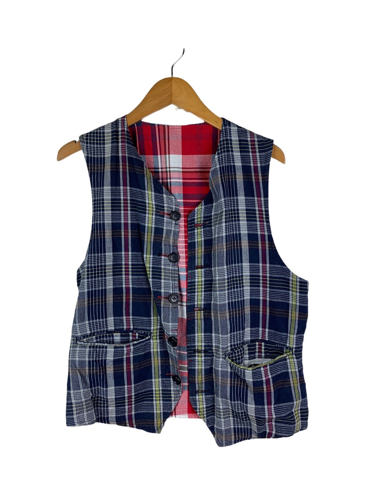 Engineered Garments Vintage Engineered Garments Reversible Vest Rare Design Size US XS / EU 42 / 0 - 3 Thumbnail